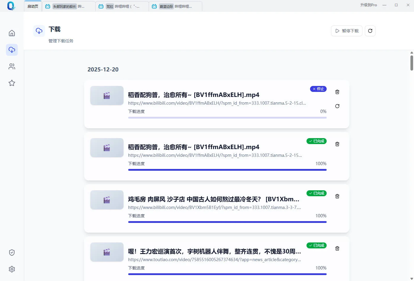 视频下载,素材自由